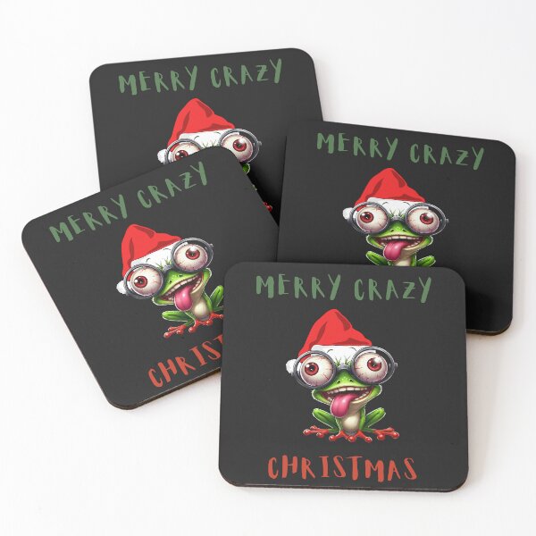 Item preview, Merry Crazy Christmas Funny Frog designed and sold by Maggie Mustard.