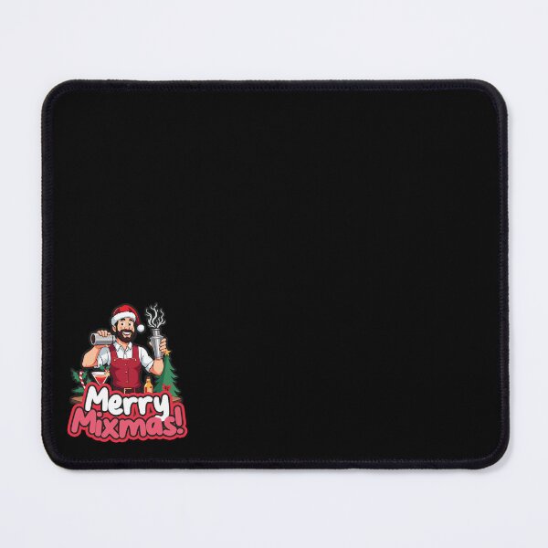 Item preview, Merry mixmas Festive Bartender Christmas Holiday Design designed and sold by SleekVisuals.