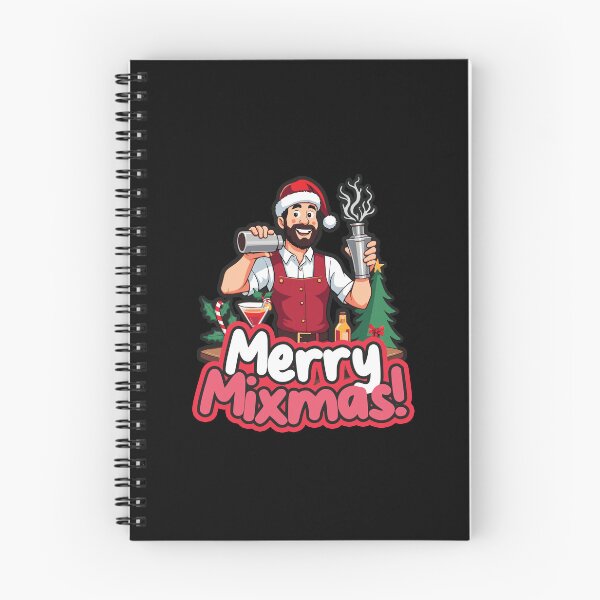 Item preview, Merry mixmas Festive Bartender Christmas Holiday Design designed and sold by SleekVisuals.