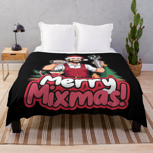 Item preview, Merry mixmas Festive Bartender Christmas Holiday Design designed and sold by SleekVisuals.