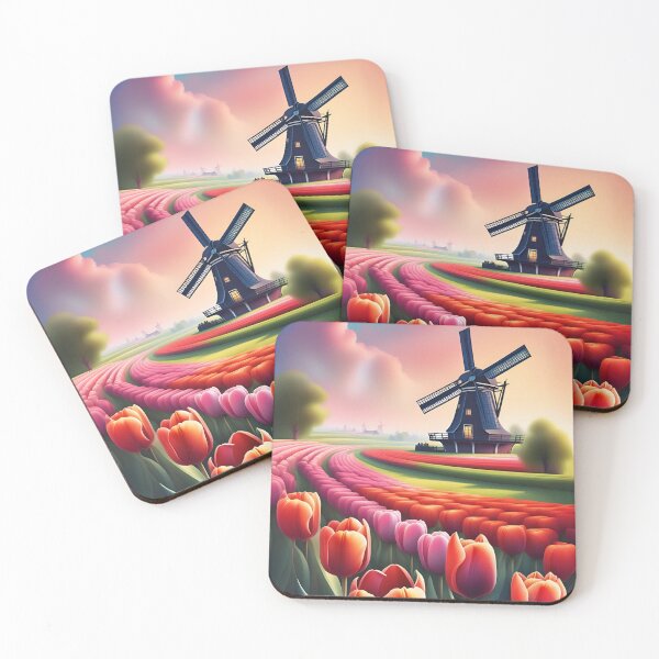 Item preview, A beautiful tulip field in Holland designed and sold by Purr95.