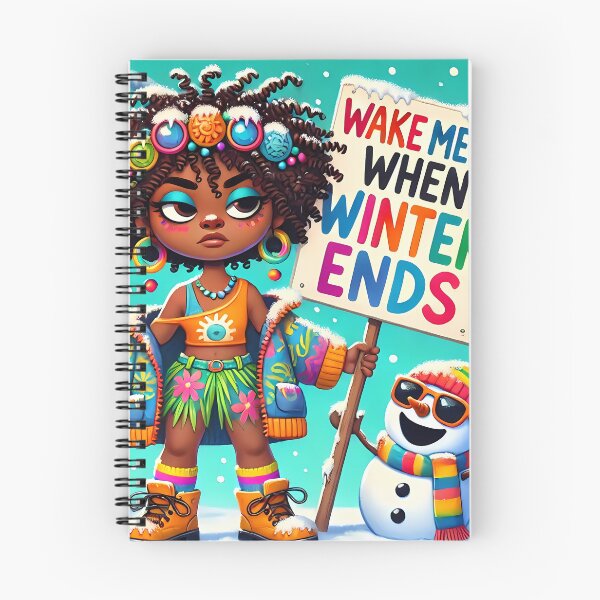 Item preview, Playful caribbean girl waiting for winter to end designed and sold by NolineXpression.