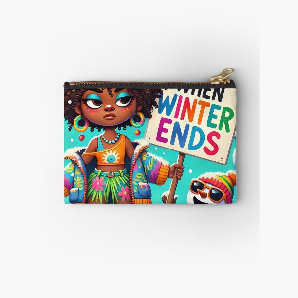 Item preview, Playful caribbean girl waiting for winter to end designed and sold by NolineXpression.