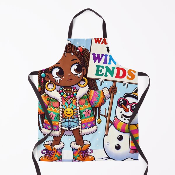 Item preview, Playful caribbean girl awaiting winter's end designed and sold by NolineXpression.