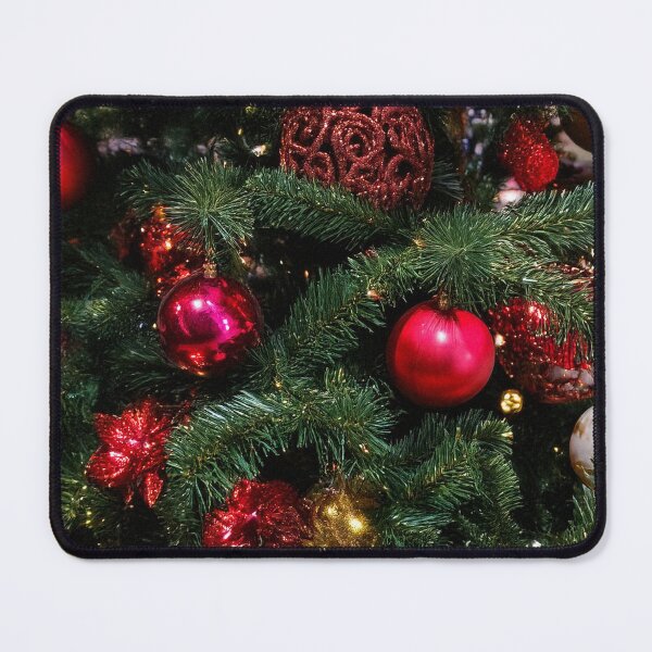 Item preview, Christmas Tree with Red and Gold Ornaments designed and sold by DigitalGemArt.