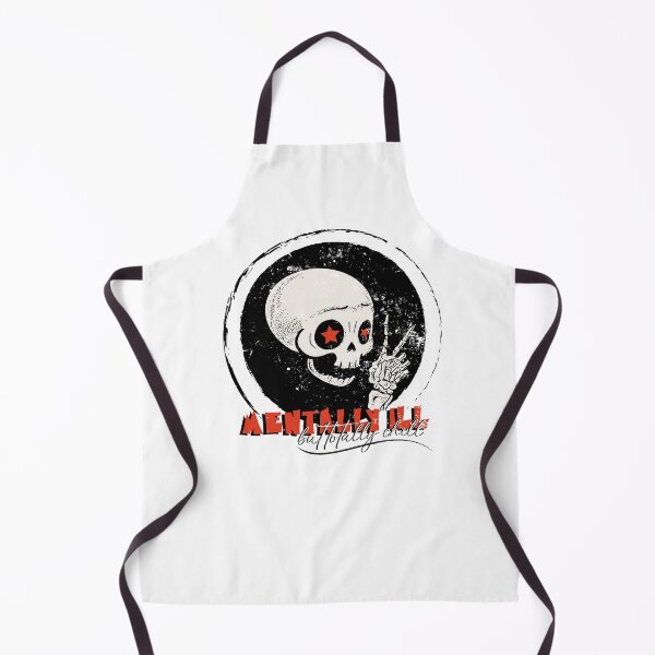 Item preview, Mentally Ill But Totally Chill Skull designed and sold by jeje2112.