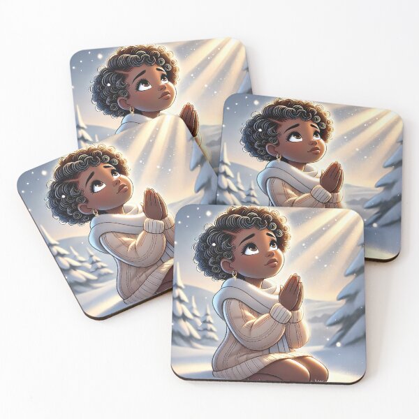 Item preview, A serene winter prayer designed and sold by NolineXpression.