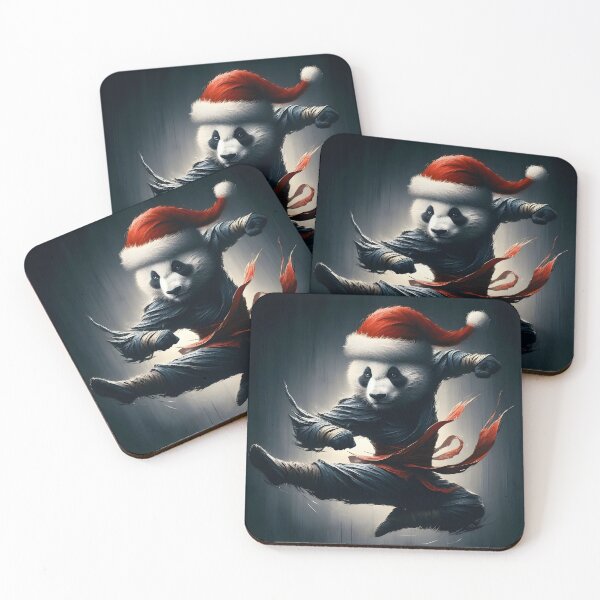 Item preview, Martial Arts Xmas Kung Fu Panda designed and sold by FunnyBums.