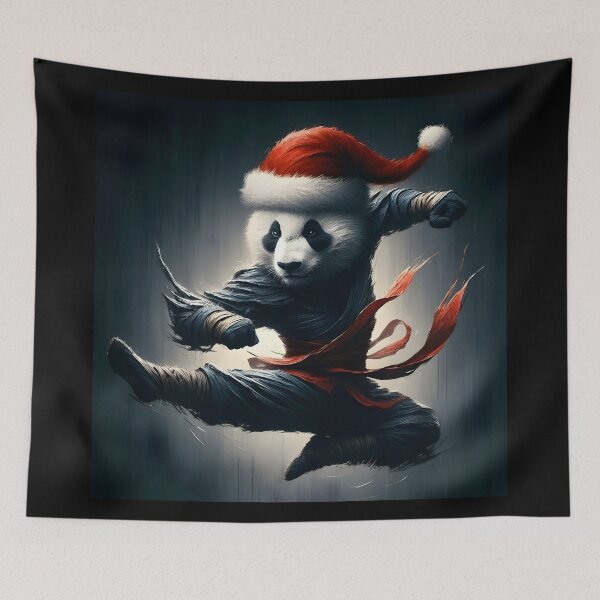 Item preview, Martial Arts Xmas Kung Fu Panda designed and sold by FunnyBums.