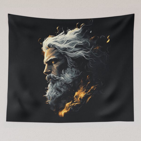 Item preview, Zeus - Greek God of Thunder designed and sold by TotemTrovia.