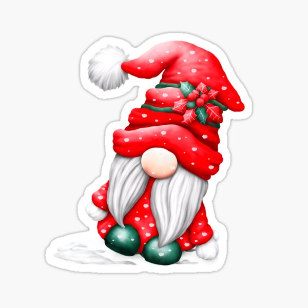 Item preview, Cute Red Santa Christmas Gnome designed and sold by ShreecreatE.