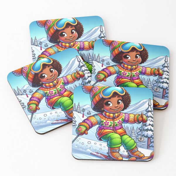 Item preview, Joyful caribbean girl ski adventure designed and sold by NolineXpression.