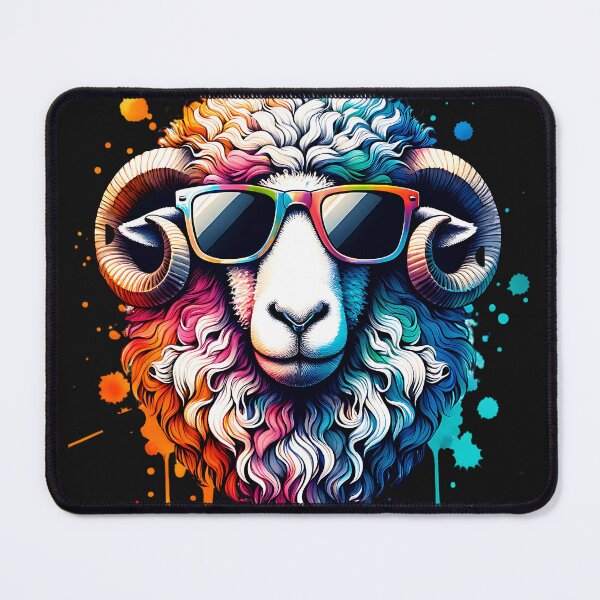 Item preview, Cool Ram Wearing Sunglasses designed and sold by AwesomeBeyondLimits.
