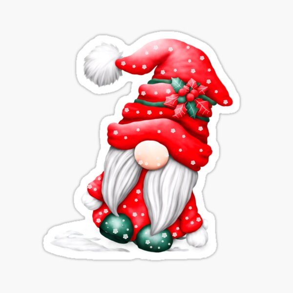 Item preview, Cute Red Santa Christmas Gnome designed and sold by ShreecreatE.