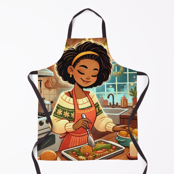 Item preview, Carribean girl cooking with love designed and sold by NolineXpression.