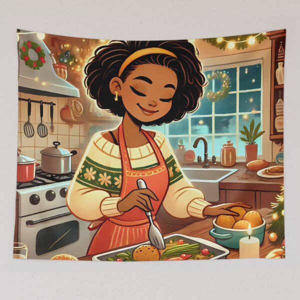 Item preview, Carribean girl cooking with love designed and sold by NolineXpression.