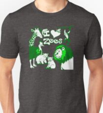 I Love Zoos (green 2015) Unisex T-Shirt