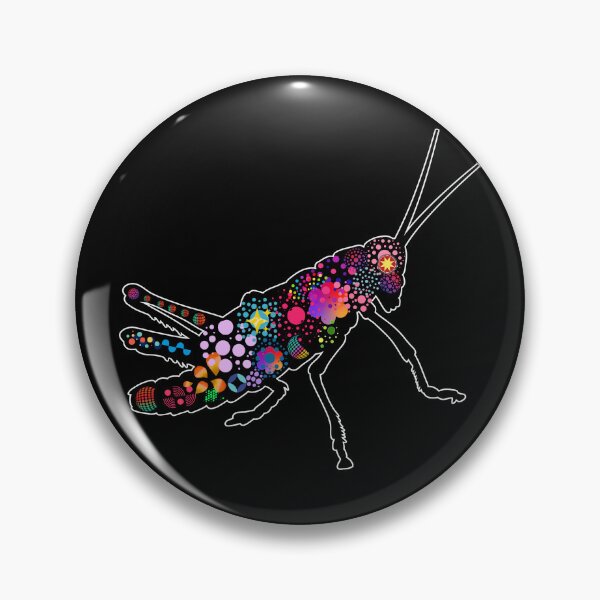 Item preview, Colorful Patterned Grasshopper designed and sold by GorinART.
