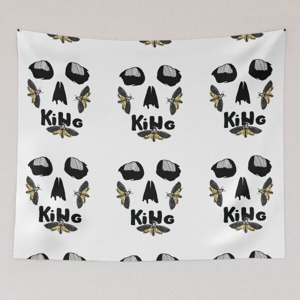Item preview, Death's-head hawkmoth&skull-pattern -White designed and sold by StudioViArt.