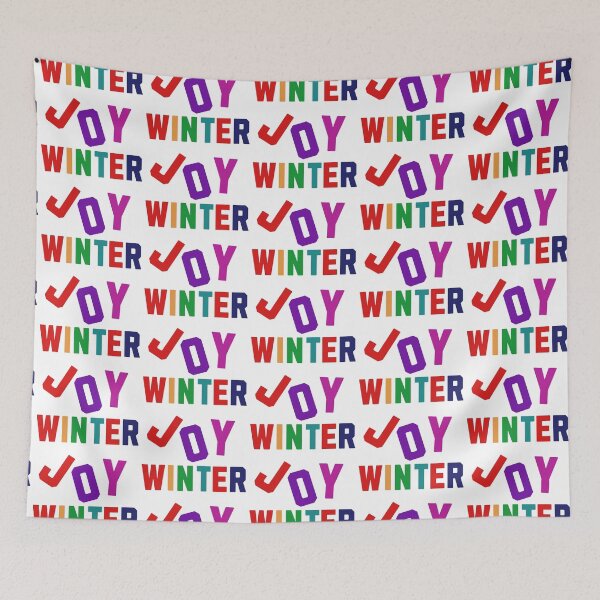 Item preview, Winter Joy - Cozy Colorful Letters designed and sold by MirucaDesign.