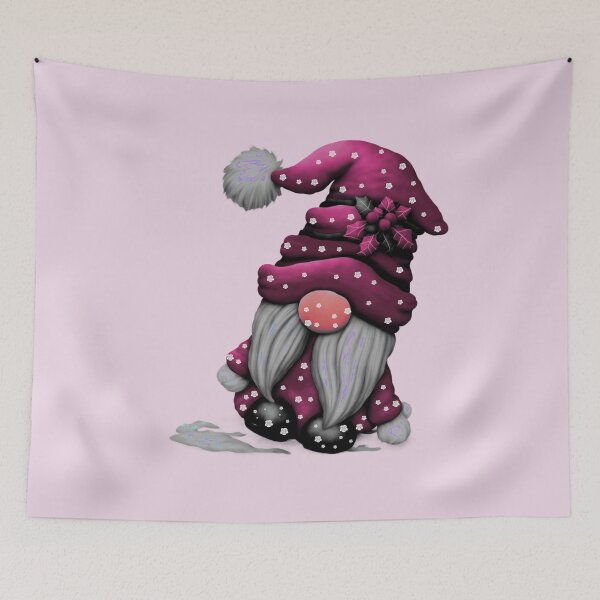 Item preview, Cute Purple Santa Christmas Gnome designed and sold by ShreecreatE.