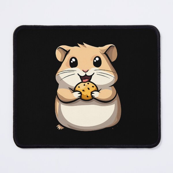 Item preview, Cute Hamster Eating a Cookie Illustration designed and sold by meshhead.