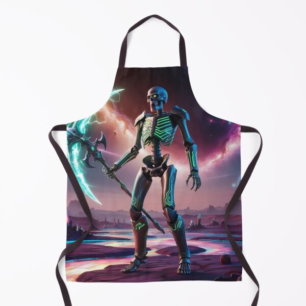 Artikelvorschau, Futuristischer Skelettkrieger auf dem kosmischen Planeten entworfen und verkauft von MrTrendyDesigns.