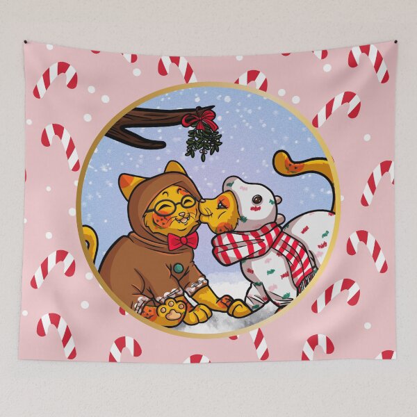 Item preview, Christmas Kitty Blanket designed and sold by CocobearCustom.