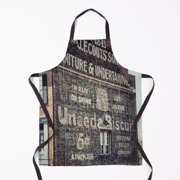 Item preview, Historic Brick Building Art Print - "U Need a Biscuit" Painted Ad designed and sold by FraireDesign.