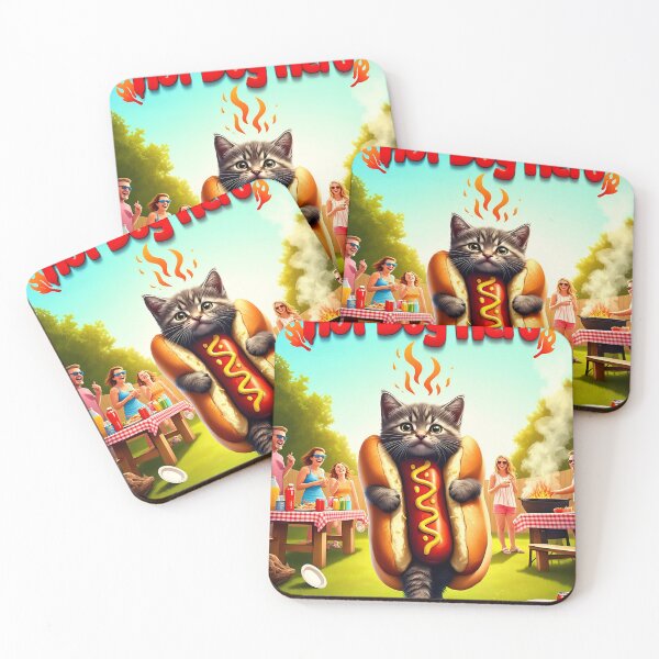 Item preview, Hot Dog Hero Kitten designed and sold by 2gather1ness.