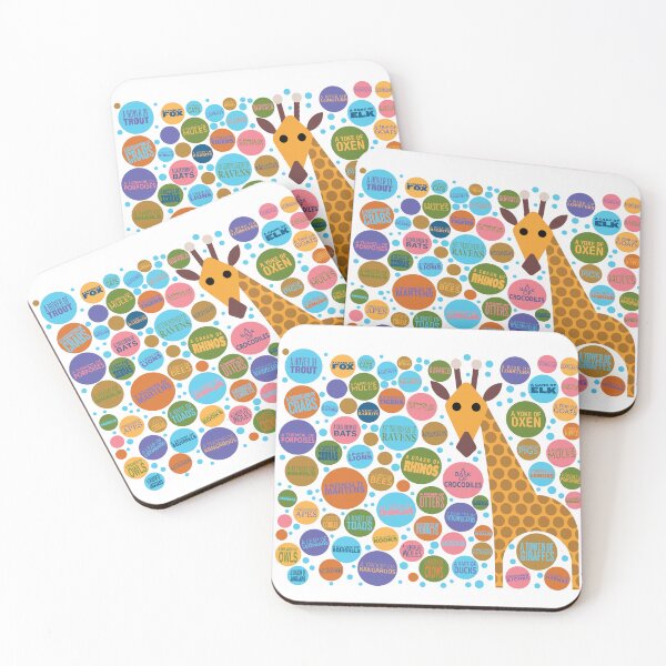 Item preview, Animal Group Terminology - Circle Version for Kids designed and sold by Mikael Colville-Andersen.