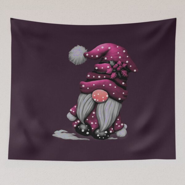 Item preview, Cute Purple Santa Christmas Gnome designed and sold by ShreecreatE.