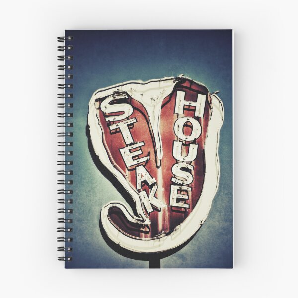 Item preview, Vintage Neon Steakhouse Sign Art Print - Retro Color Photography designed and sold by FraireDesign.