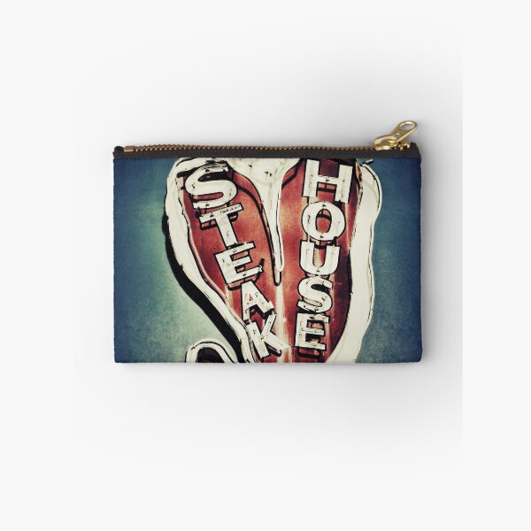 Item preview, Vintage Neon Steakhouse Sign Art Print - Retro Color Photography designed and sold by FraireDesign.