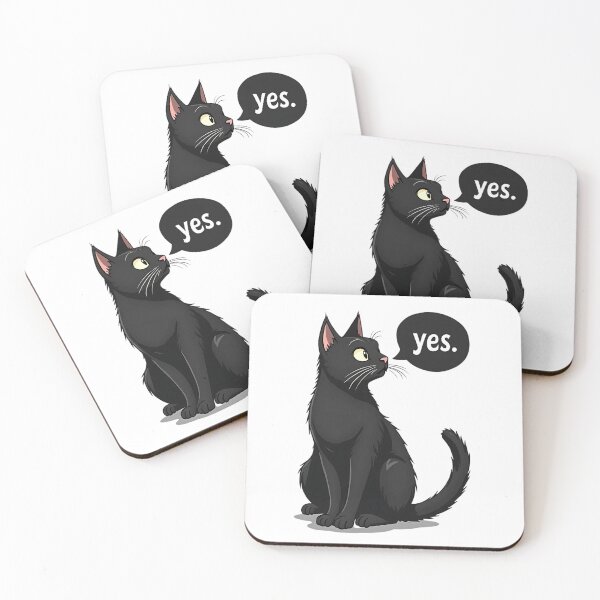 Item preview, Black Cat says YES designed and sold by askarne.