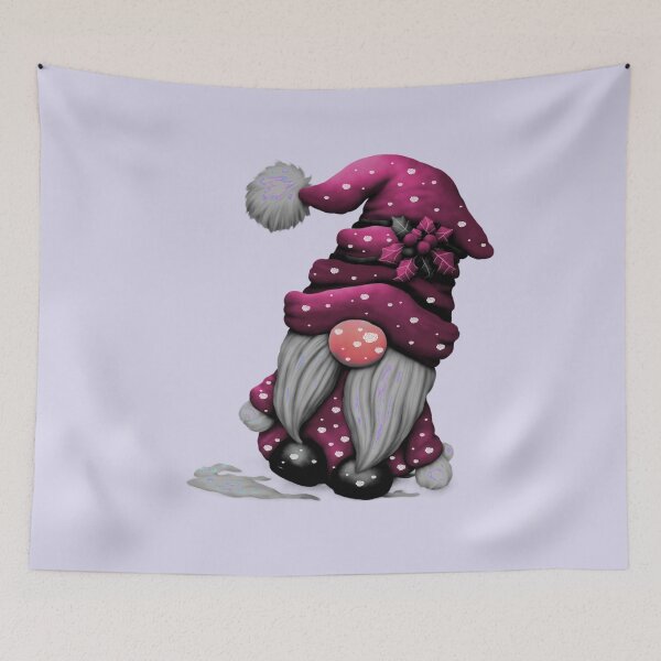 Item preview, Cute Purple Santa Christmas Gnome designed and sold by ShreecreatE.