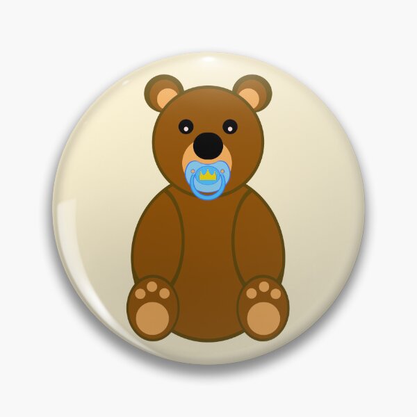 Item preview, Cute teddy bear baby agere pacifier designed and sold by mikistudio.