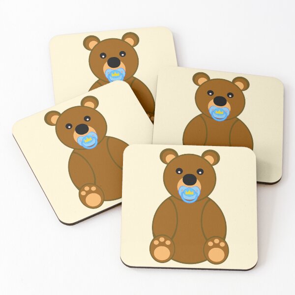 Item preview, Cute teddy bear baby agere pacifier designed and sold by mikistudio.