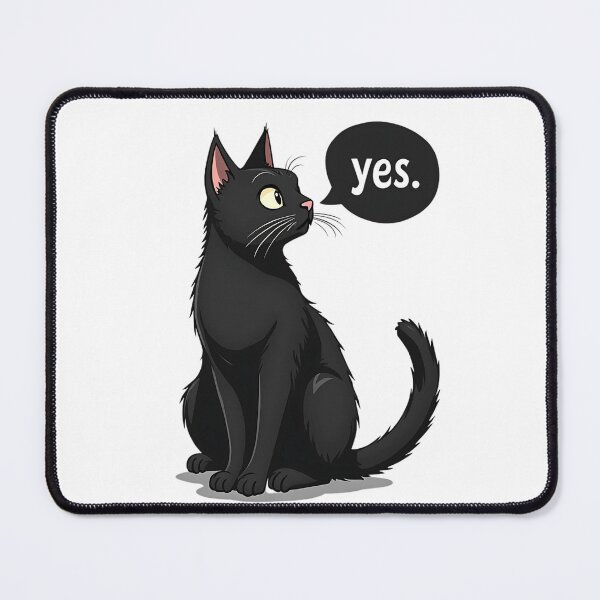 Item preview, Black Cat says YES designed and sold by askarne.