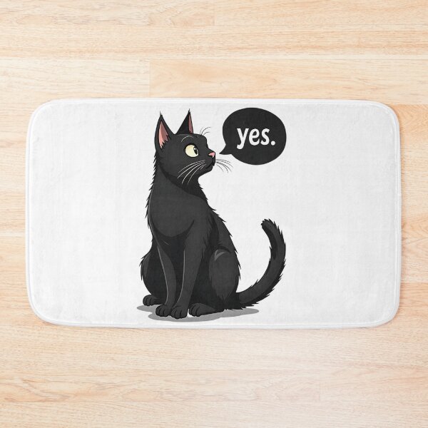 Item preview, Black Cat says YES designed and sold by askarne.