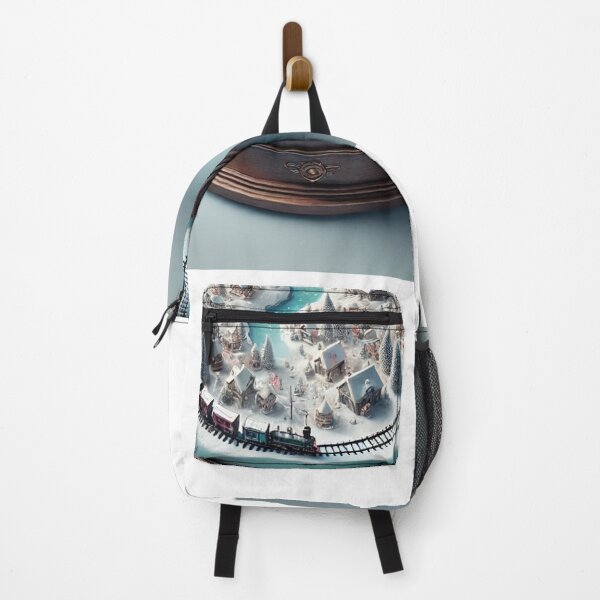 Item preview, Magical Winter Train in a Snow Globe designed and sold by EndOfRainbowArt.