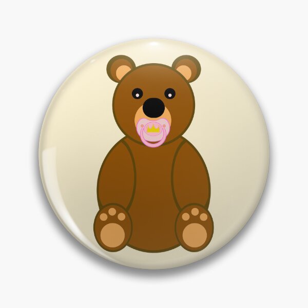 Item preview, Cute teddy bear baby agere pacifier designed and sold by mikistudio.