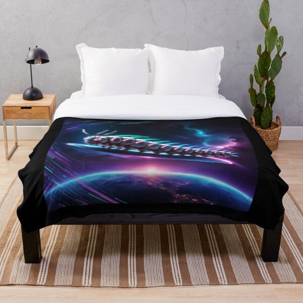 Artikelvorschau, Neon-Raupe am kosmischen Horizont entworfen und verkauft von MrTrendyDesigns.