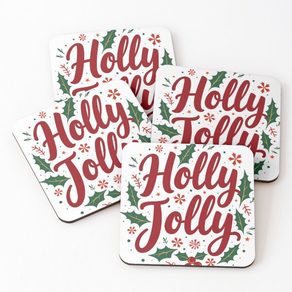 Item preview, Holly Jolly Festive Delight Christmas Holidy Design designed and sold by FunnyFarmDesign.