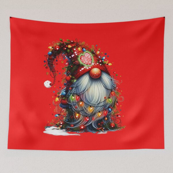 Item preview, Cute Red Santa Christmas Gnome designed and sold by ShreecreatE.