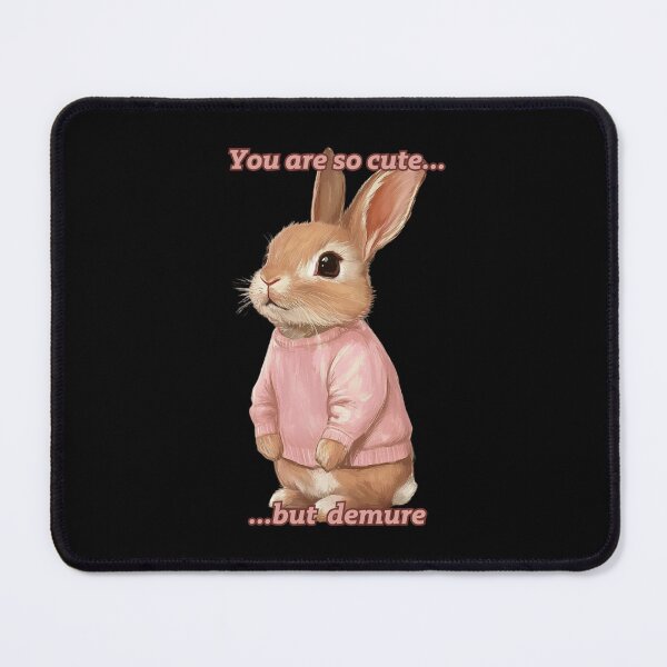 Item preview, Demure Cute Bunny Funny Gifts For Demure Persons  designed and sold by MarcinDesign.