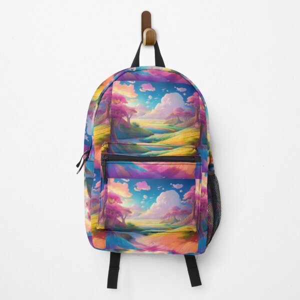 Item preview, Dreamy Pastel Landscape with Vibrant Fields designed and sold by RaiyaTees.