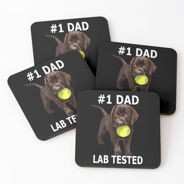 Item preview, #1 Dad Lab Tested Chocolate Lab Puppy designed and sold by Just-Arts-4U.