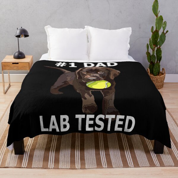 Item preview, #1 Dad Lab Tested Chocolate Lab Puppy designed and sold by Just-Arts-4U.