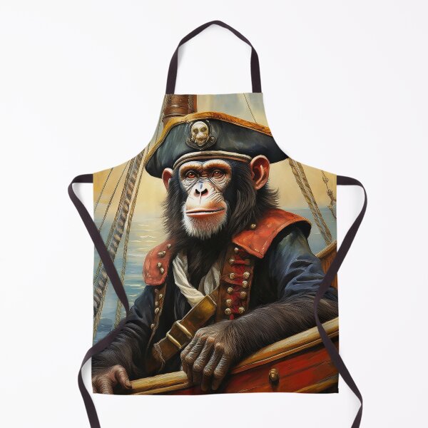 Item preview, Oil painting of Chimpanzee Pirate designed and sold by Boxing Kangaroo Retail Company.